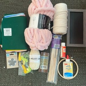 Various crafting supplies